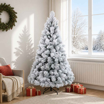 Artificial Hinged Christmas Tree 180 cm PVC and Metal