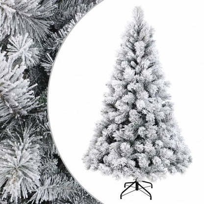 Artificial Hinged Christmas Tree 240 cm PVC and Metal