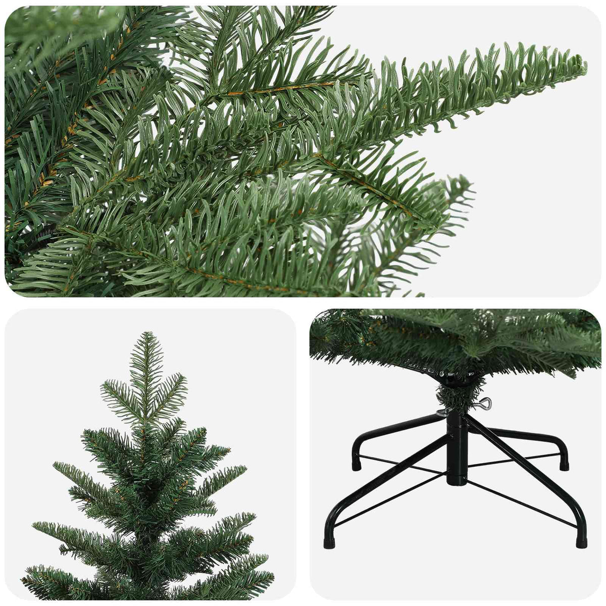 Artificial Hinged Christmas Tree 210 cm PE & PVC Green