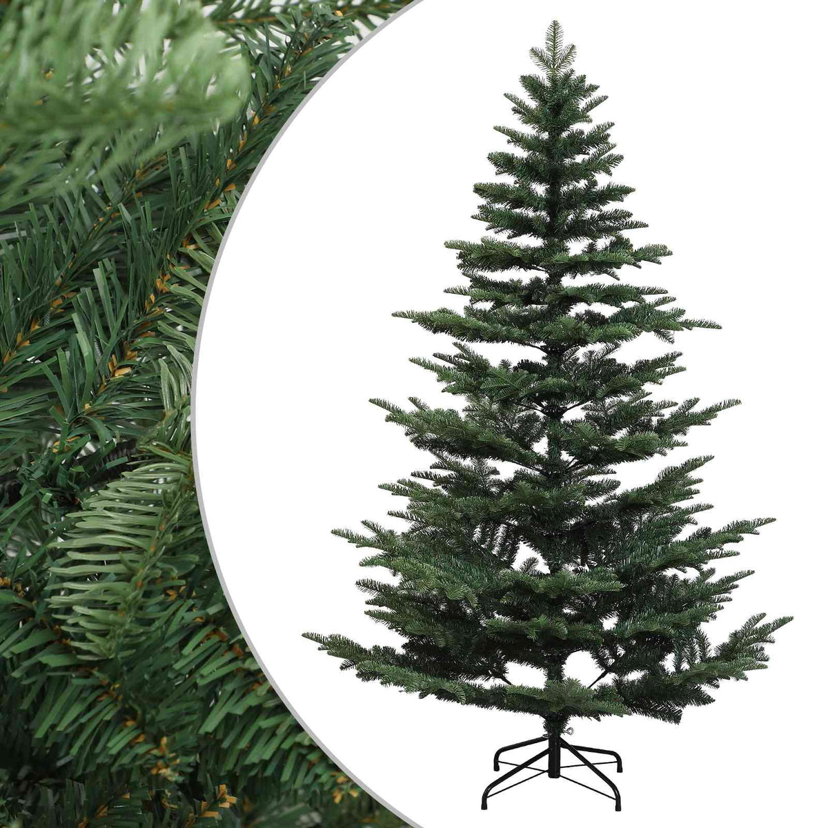 Artificial Hinged Christmas Tree 210 cm PE & PVC Green
