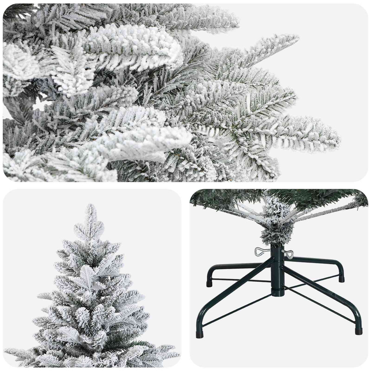 Artificial Hinged Christmas Tree 210 cm PE & PVC