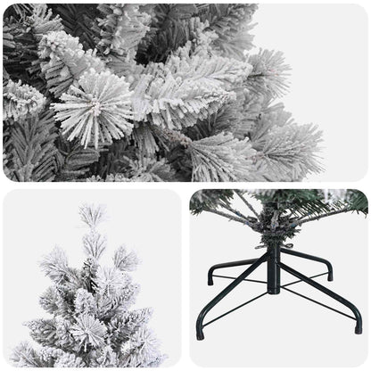 Artificial Hinged Christmas Tree 240 cm PVC and Metal