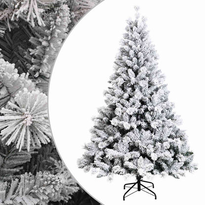 Artificial Hinged Christmas Tree 240 cm PVC and Metal