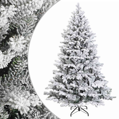 Artificial Hinged Christmas Tree 150 cm PVC and Metal