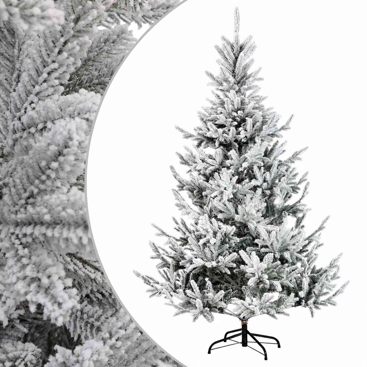 Artificial Hinged Christmas Tree 120 cm PVC and Metal