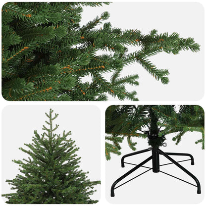 Artificial Hinged Christmas Tree 150 cm PVC and Metal Green