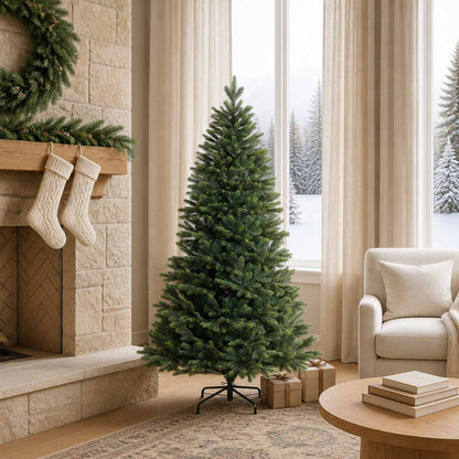 Artificial Hinged Christmas Tree 120 cm PVC and Metal Green