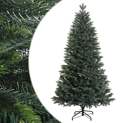 Artificial Hinged Christmas Tree 240 cm PVC and Metal Green
