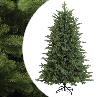 Artificial Hinged Christmas Tree 210 cm PVC and Metal Green