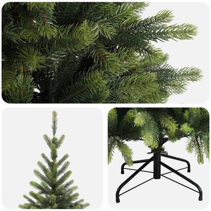 Artificial Hinged Christmas Tree 150 cm PVC and Metal Green