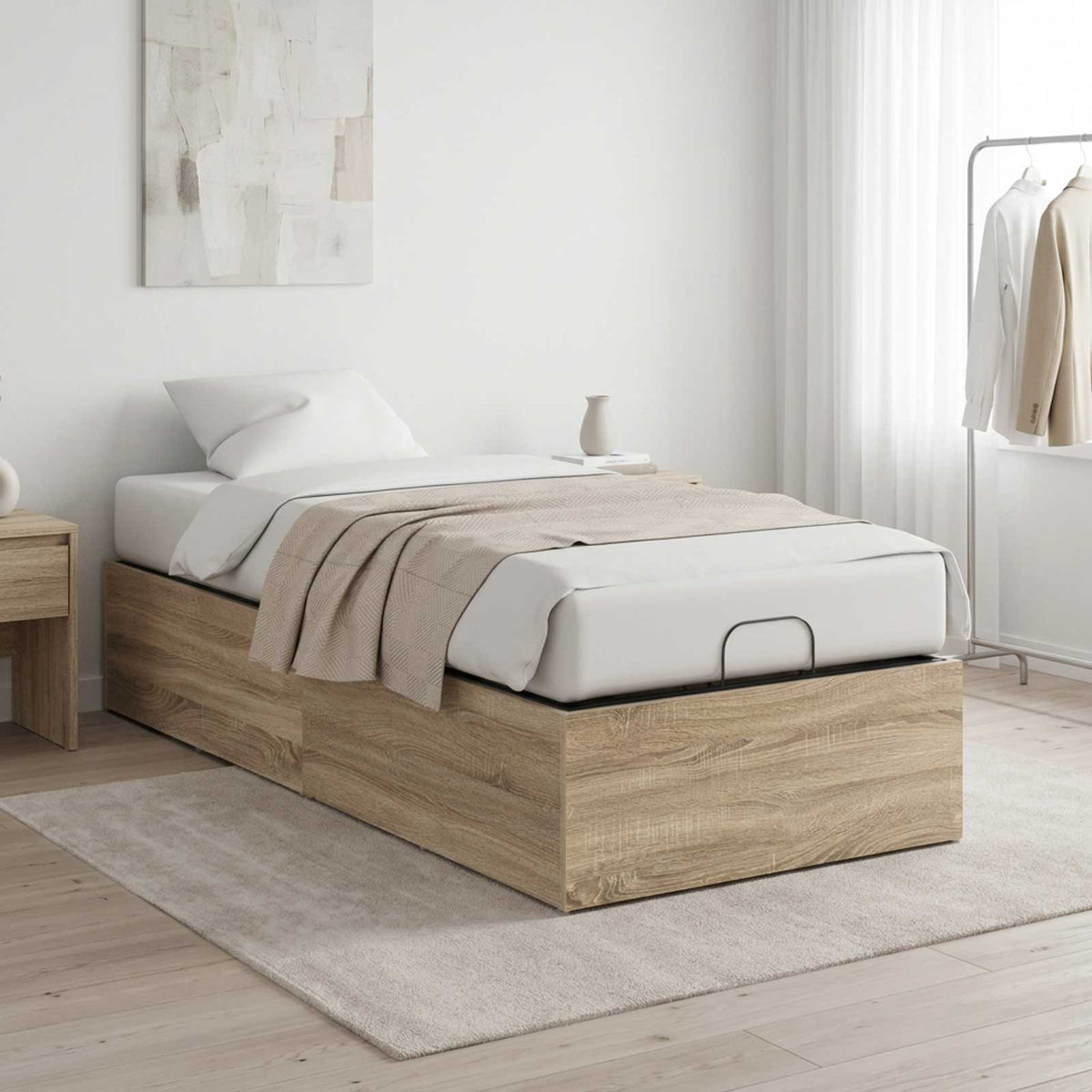 Bed Surround for Adjustable Bed Base Sonoma Oak 100 x 190 cm