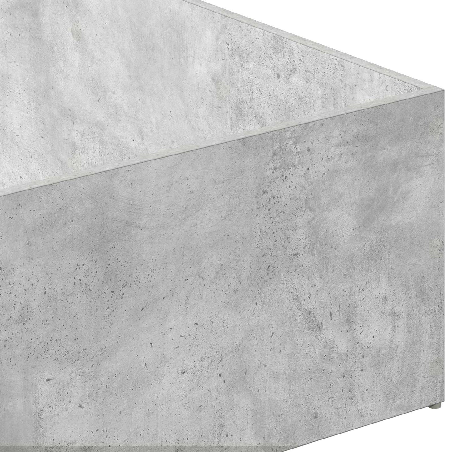 Bed Surround for Adjustable Bed Base Concrete Grey 70 x 200 cm