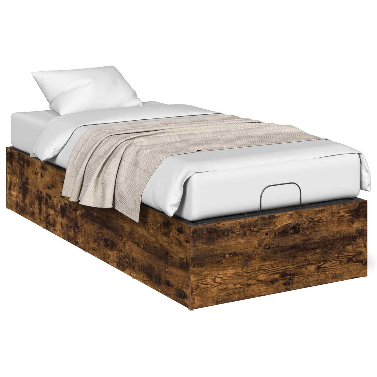 Bed Surround for Adjustable Bed Base Smoked Oak 70 x 200 cm