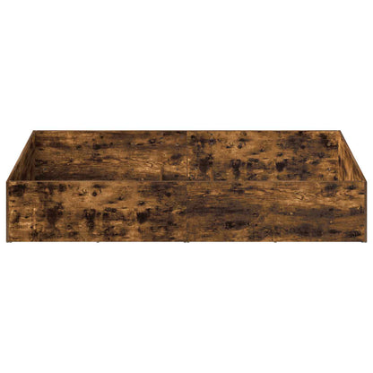 Bed Surround for Adjustable Bed Base Smoked Oak 70 x 200 cm