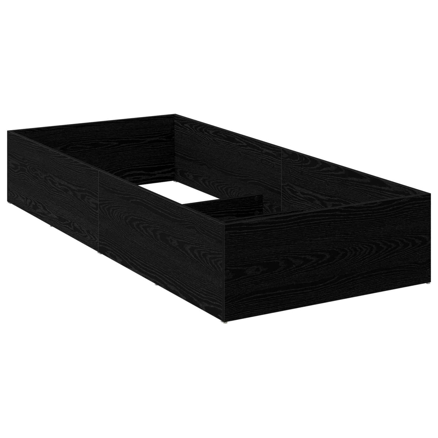 Bed Surround for Adjustable Bed Base Black Oak 90 x 200 cm