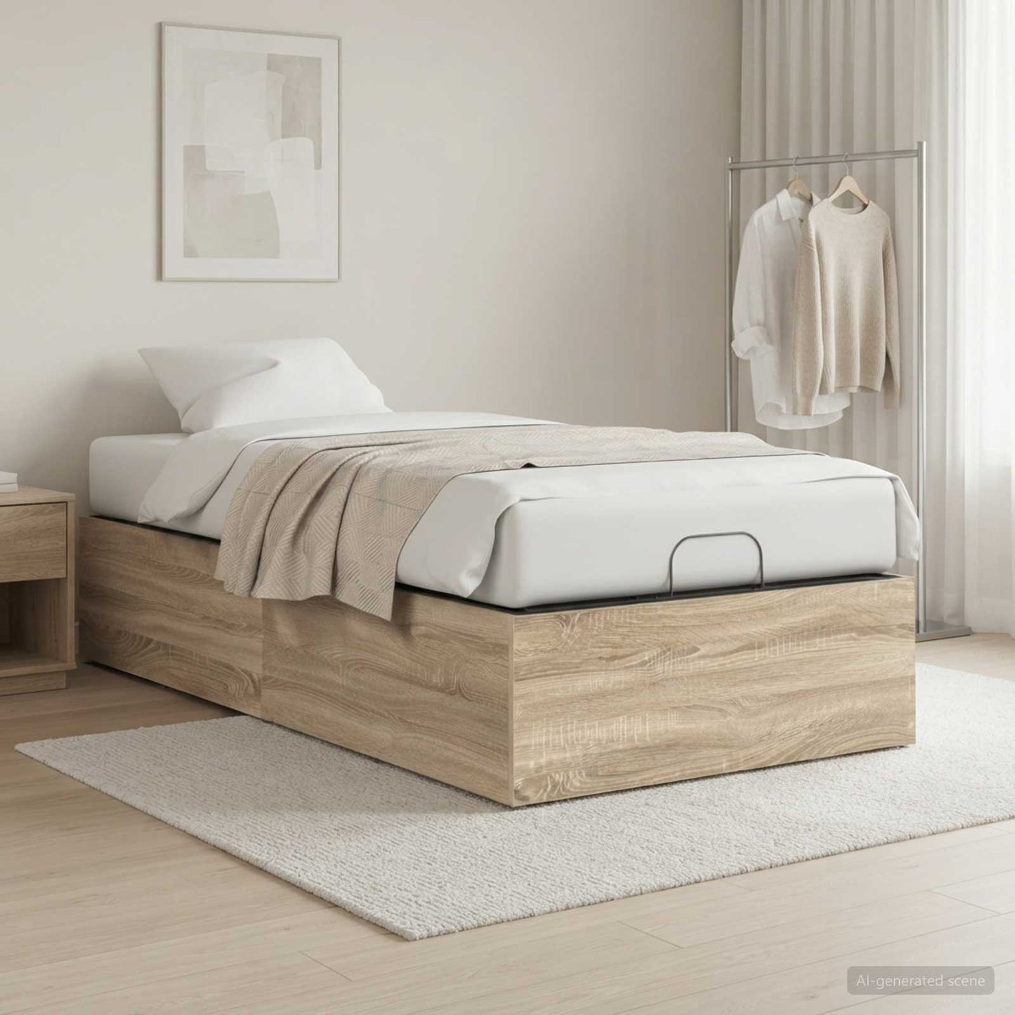 Bed Surround for Adjustable Bed Base Sonoma Oak 90 x 200 cm