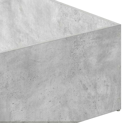 Bed Surround for Adjustable Bed Base Concrete Grey 90 x 200 cm