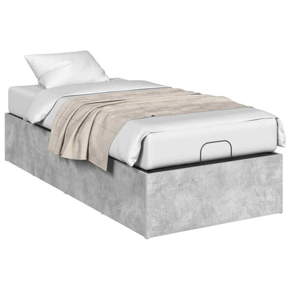 Bed Surround for Adjustable Bed Base Concrete Grey 90 x 200 cm