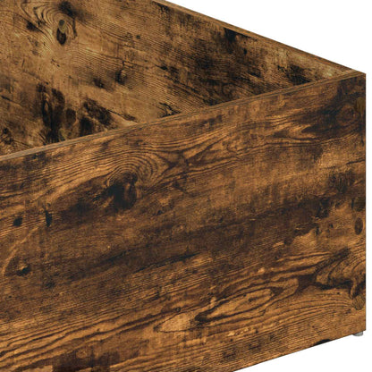 Bed Surround for Adjustable Bed Base Smoked Oak 90 x 200 cm