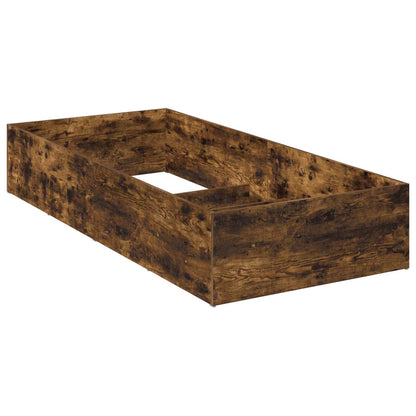 Bed Surround for Adjustable Bed Base Smoked Oak 90 x 200 cm