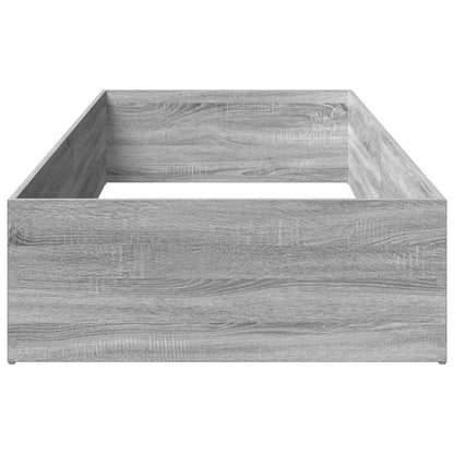 Bed Surround for Adjustable Bed Base Grey Sonoma 90 x 200 cm