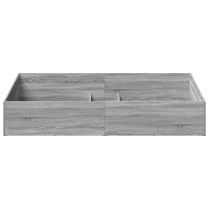 Bed Surround for Adjustable Bed Base Grey Sonoma 90 x 200 cm