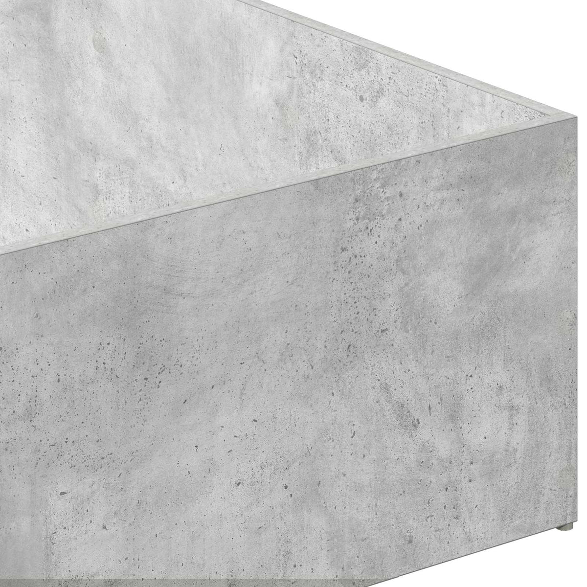 Bed Surround for Adjustable Bed Base Concrete Grey 90 x 190 cm