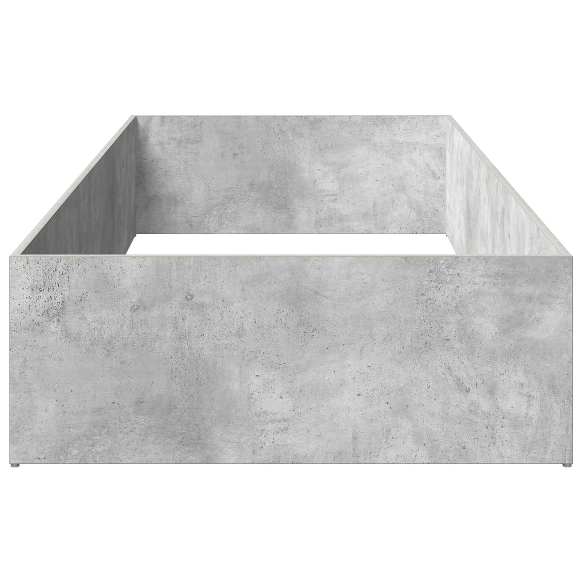 Bed Surround for Adjustable Bed Base Concrete Grey 90 x 190 cm