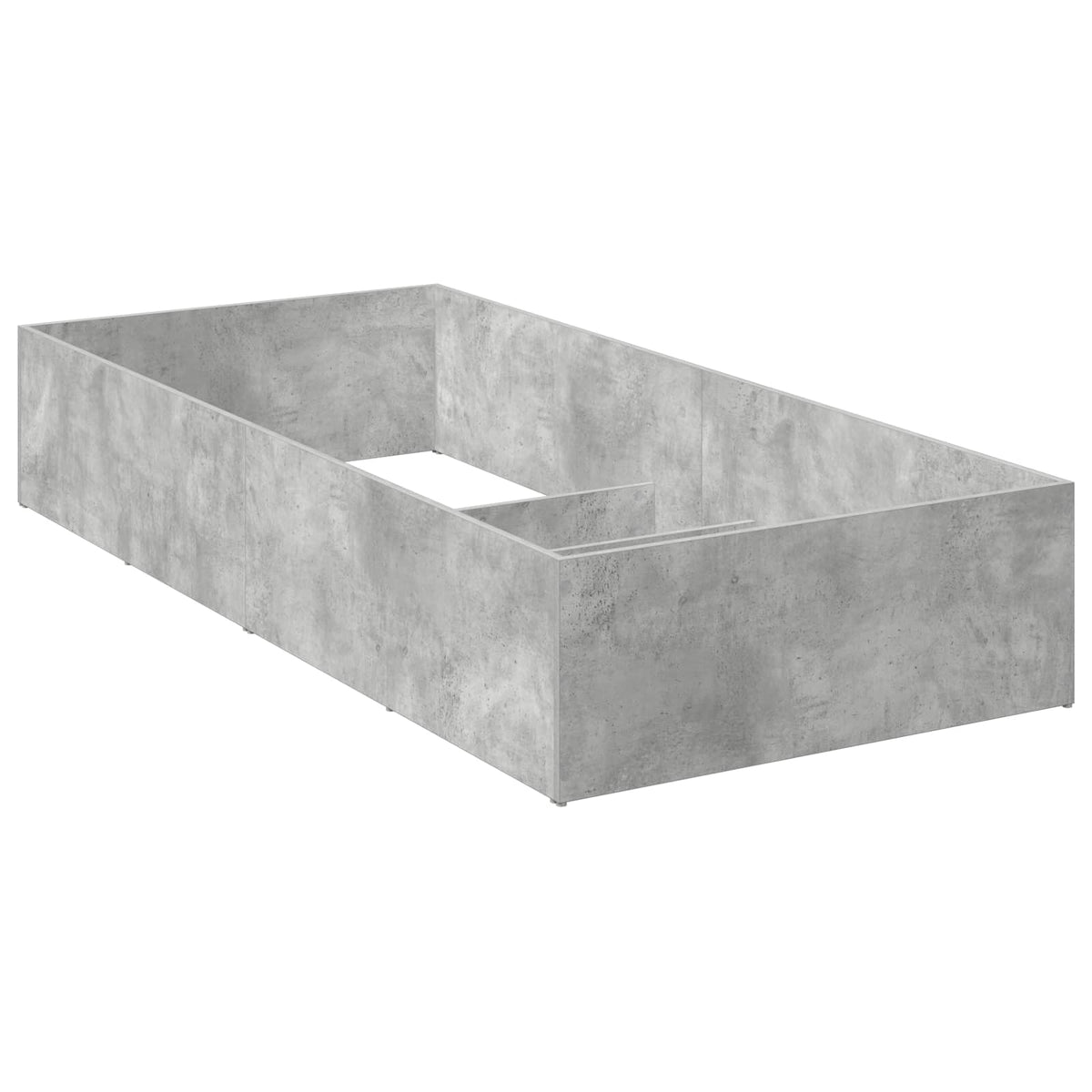 Bed Surround for Adjustable Bed Base Concrete Grey 100 x 190 cm