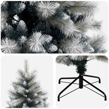 Artificial Hinged Christmas Tree 150 cm PVC and Metal
