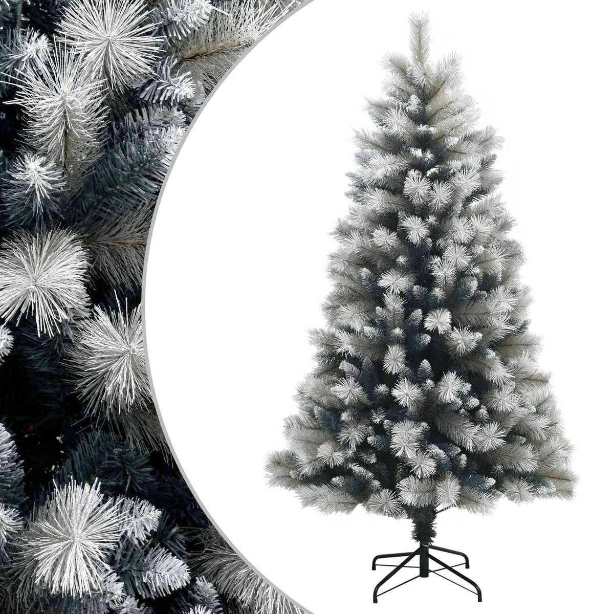 Artificial Hinged Christmas Tree 150 cm PVC and Metal
