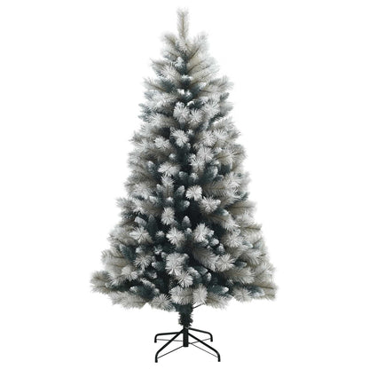 Artificial Hinged Christmas Tree 210 cm PVC and Metal