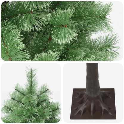Artificial Hinged Christmas Tree 180 cm PVC and Metal Green