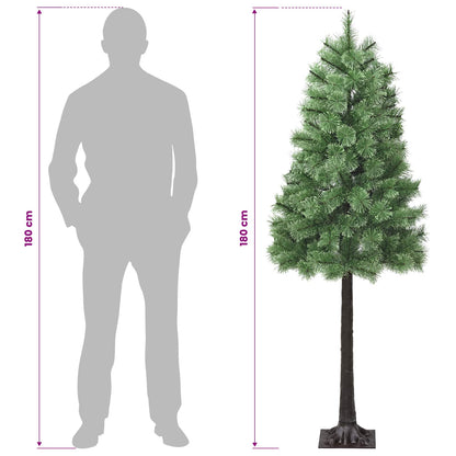 Artificial Hinged Christmas Tree 180 cm PVC and Metal Green