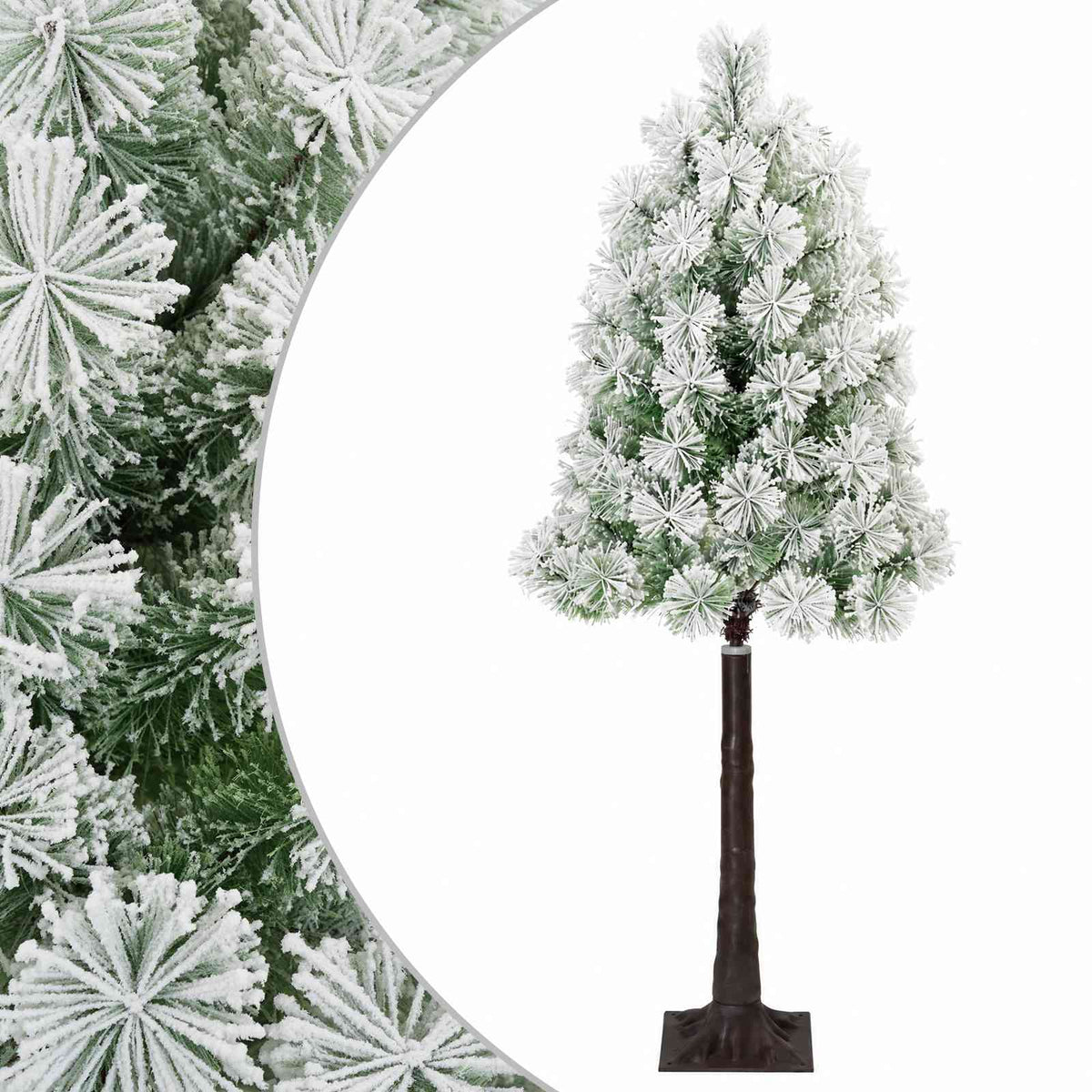 Artificial Hinged Christmas Tree 150 cm PVC and Metal