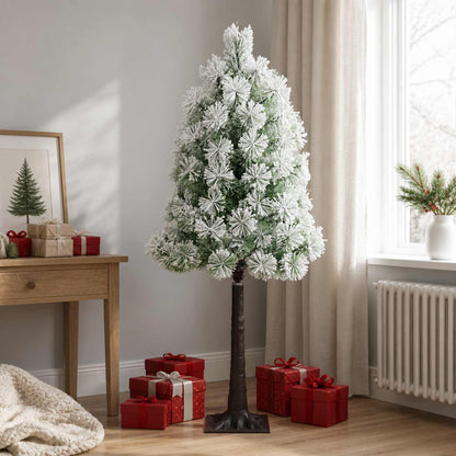 Artificial Hinged Christmas Tree 180 cm PVC and Metal