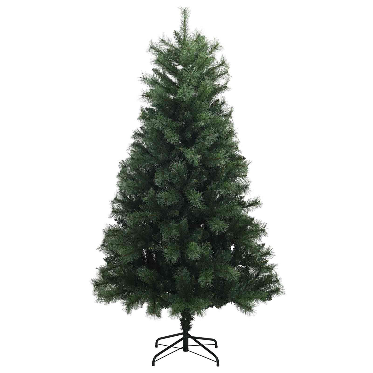 Artificial Hinged Christmas Tree 180 cm PVC and Metal Green