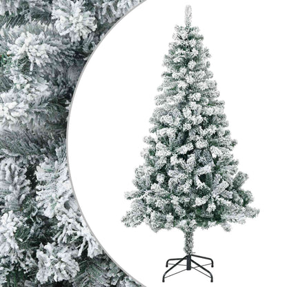 Artificial Christmas Tree 240 cm PVC and Steel Green and White