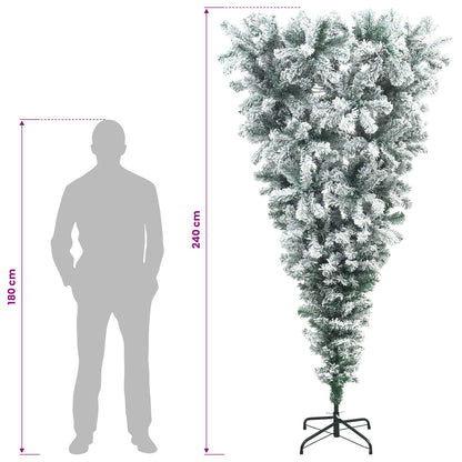 Upside-down Artificial Christmas Tree 240 cm PVC and Steel