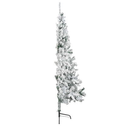 Artificial Christmas Tree 240 cm PVC and Steel Green and White