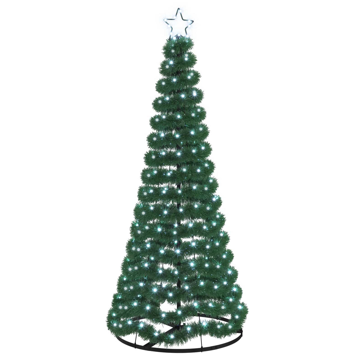 LED Tinsel Christmas Tree with Base EKENAS 180 cm 220 LEDs