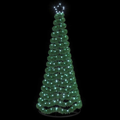 LED Tinsel Christmas Tree with Base EKENAS 180 cm 220 LEDs
