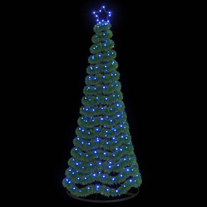 LED Tinsel Christmas Tree with Base EKENAS 180 cm 220 LEDs Blue