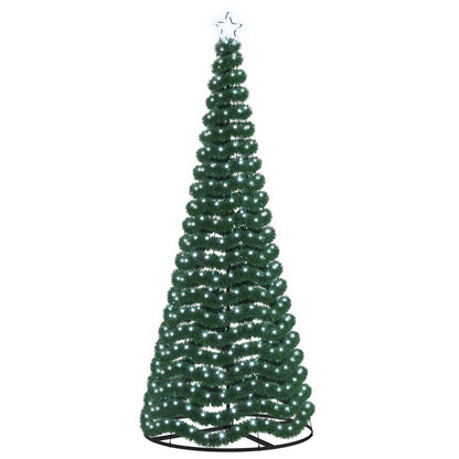LED Tinsel Christmas Tree with Base EKENAS 250 cm 370 LEDs