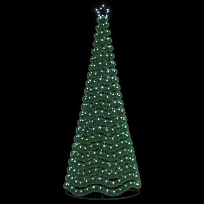 LED Tinsel Christmas Tree with Base EKENAS 250 cm 370 LEDs