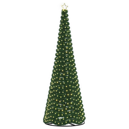 LED Tinsel Christmas Tree with Base EKENAS 300 cm 475 LEDs
