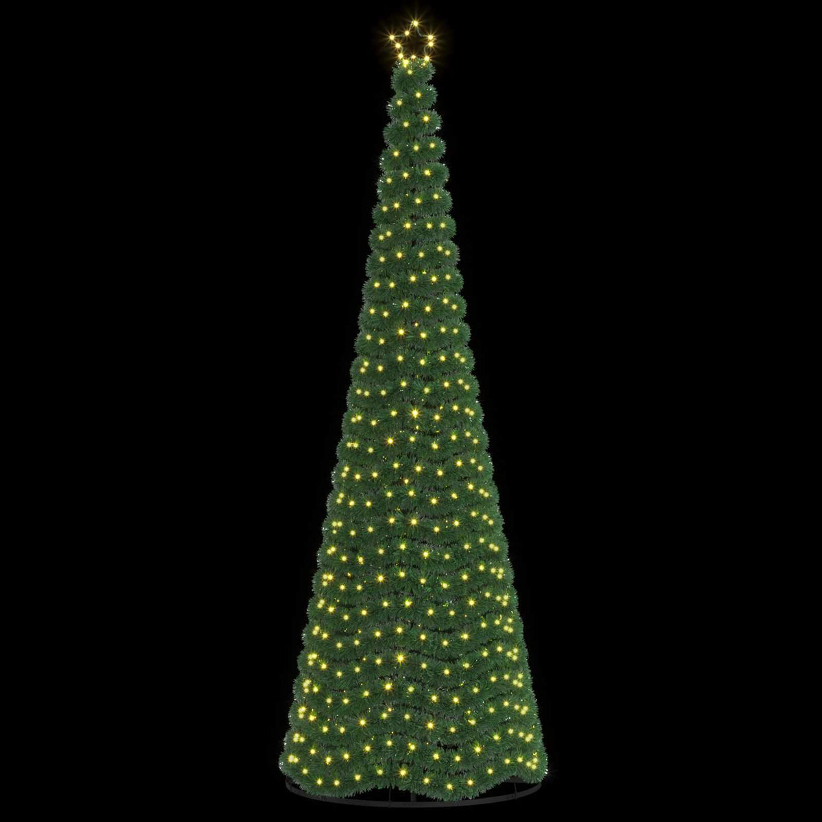 LED Tinsel Christmas Tree with Base EKENAS 300 cm 475 LEDs