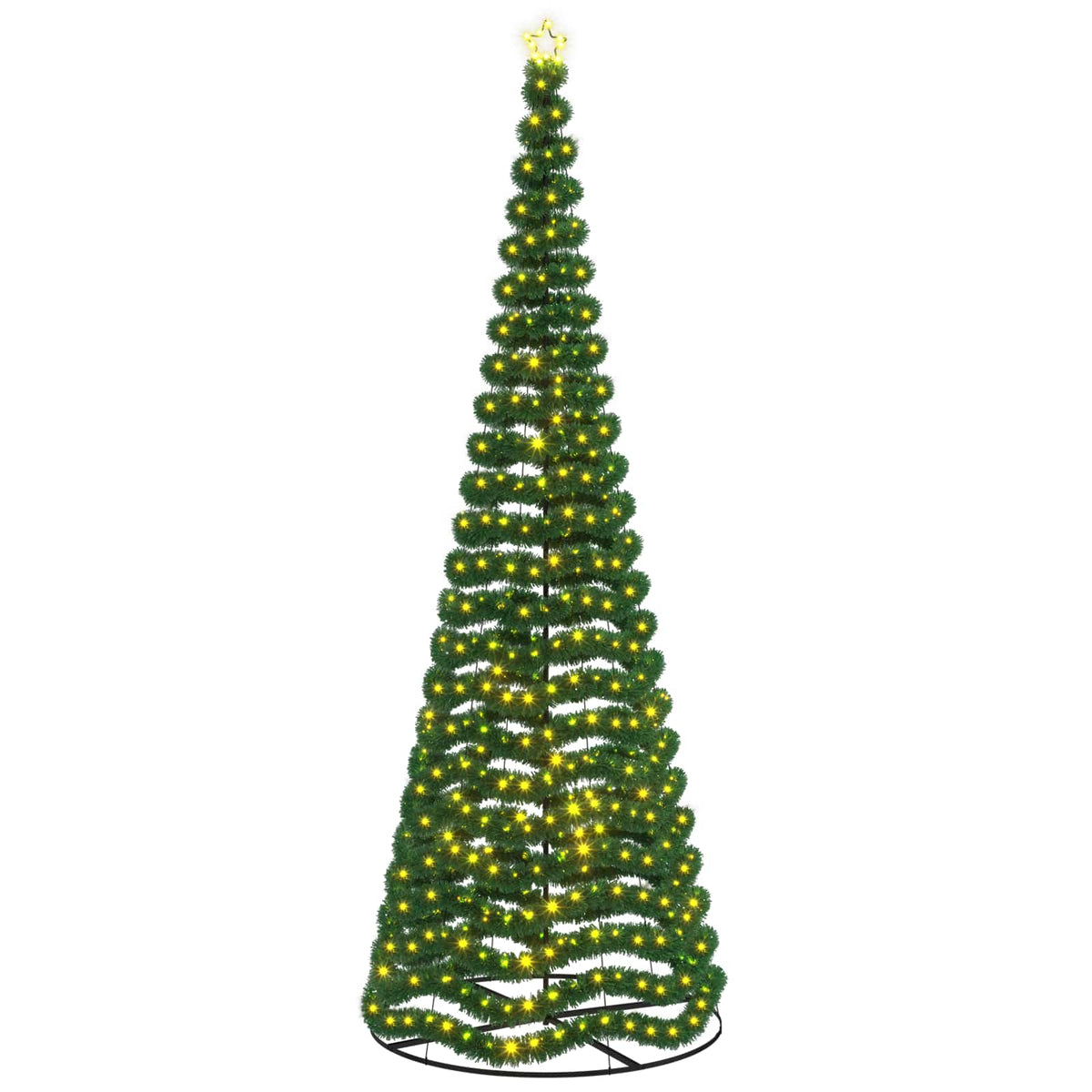 LED Tinsel Christmas Tree with Base EKENAS 400 cm 588 LEDs