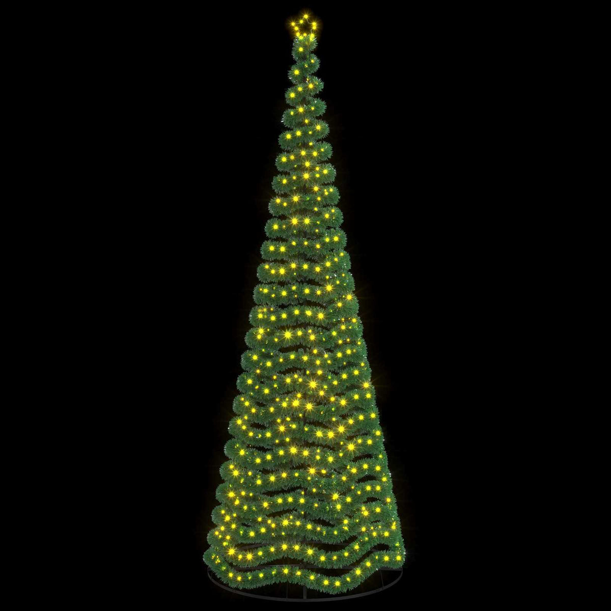 LED Tinsel Christmas Tree with Base EKENAS 400 cm 588 LEDs
