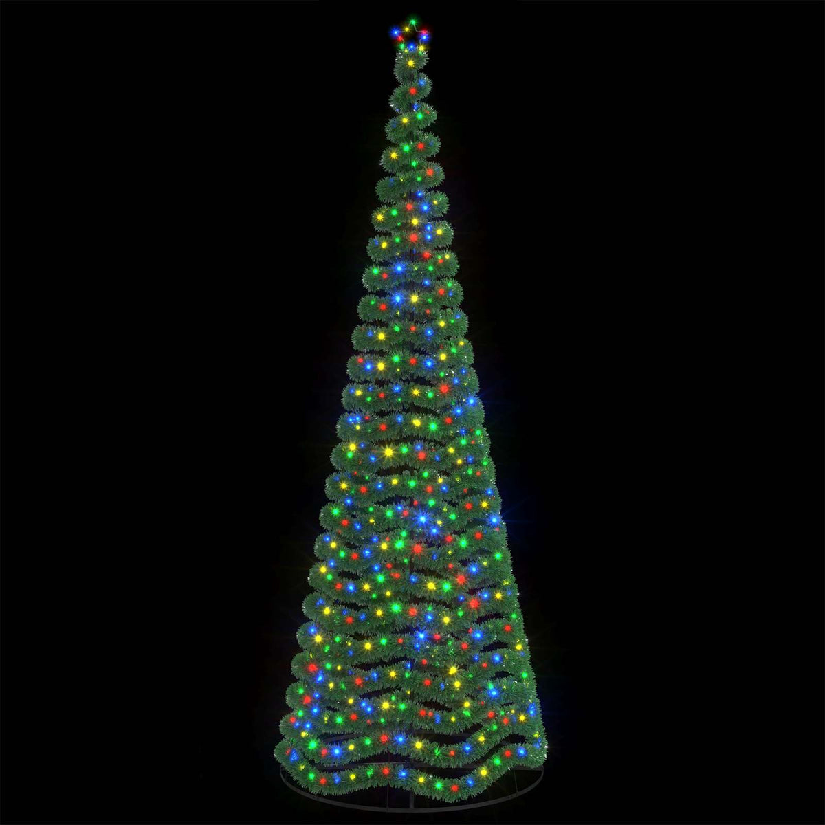 LED Tinsel Christmas Tree with Base EKENAS 400 cm 588 LEDs